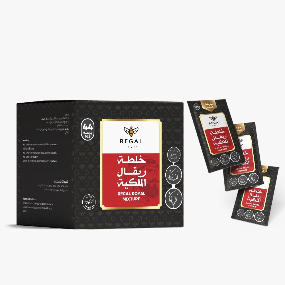 عسل ريقال الملكي – 44 جرعة (ساشيه) – 440 غرام
